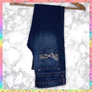 RUE21 Low Rise Y2K Skinny Dark Wash Jeans Juniors 1